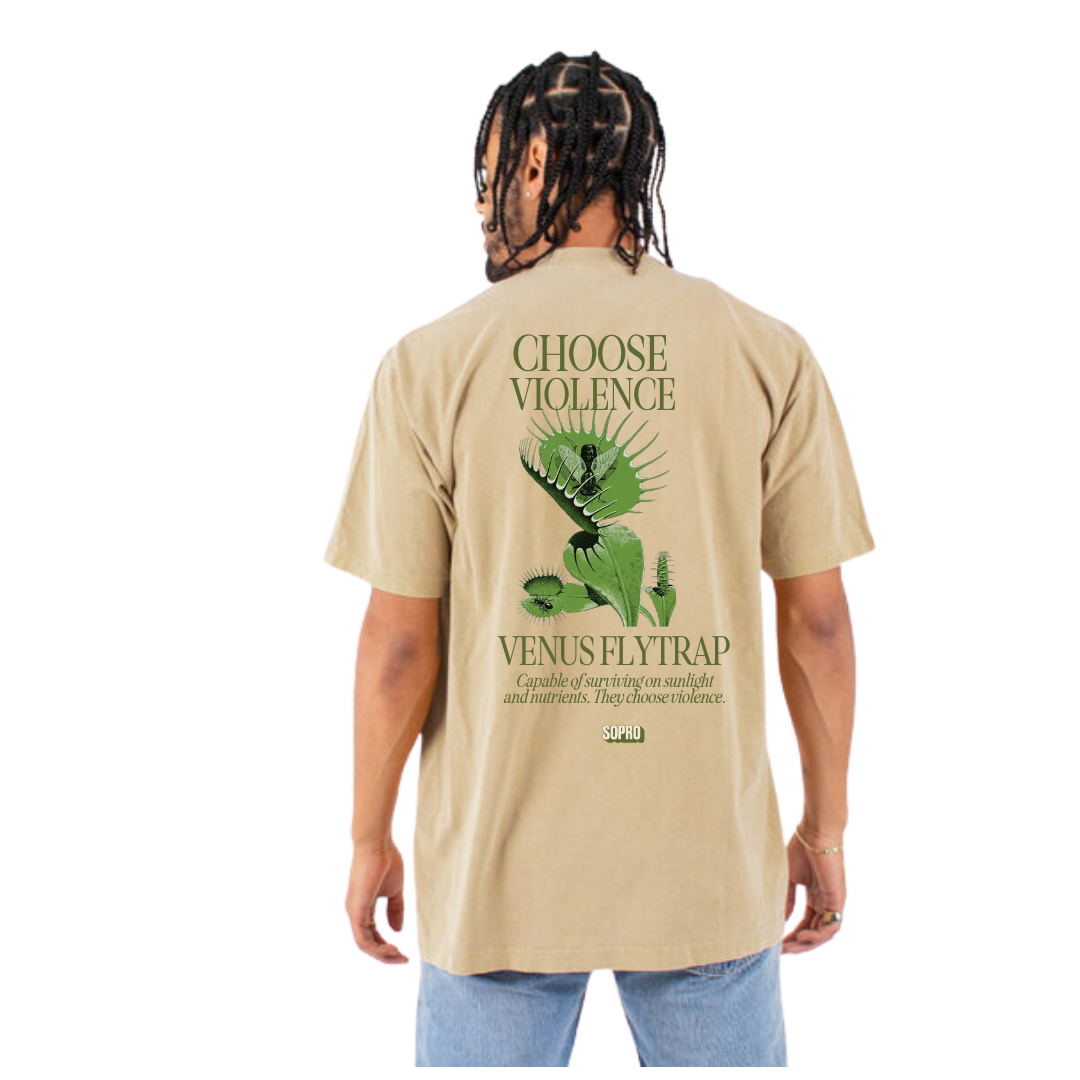 Oatmeal Flytrap Tee